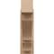 Ekena Millwork 5 1/2-in W x 18-in D x 18-in H Balboa Block Rough Cedar Woodgrain TimberThane Outlooker, Primed Tan OUTUR055X18X18BOA44RCPR - alternate 3